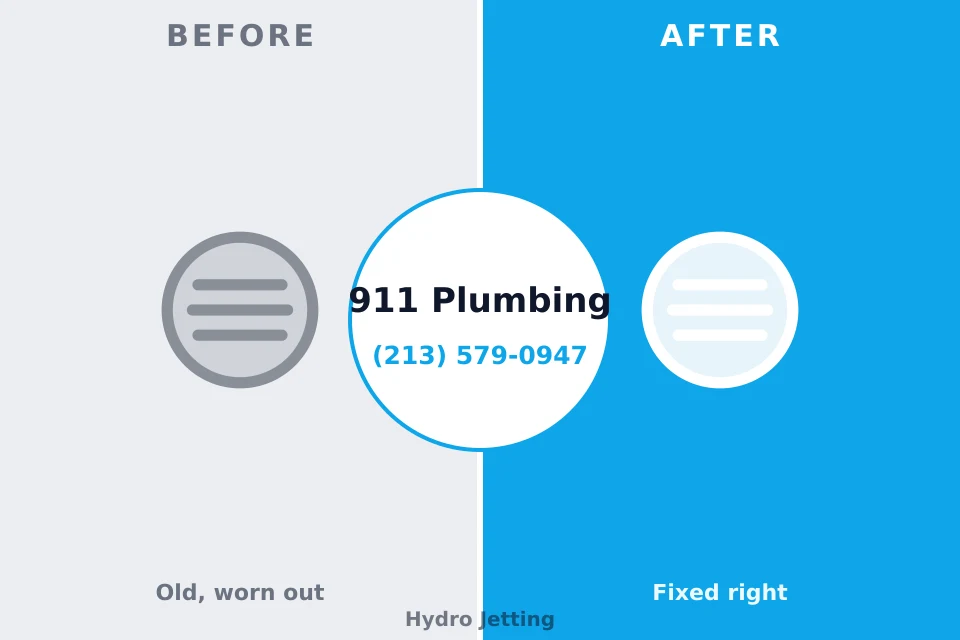 Before and after: plumbing company Topeka, KS